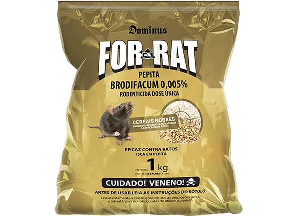 For-Rat Pepita 1 kg Raticida Isca Para Ratos